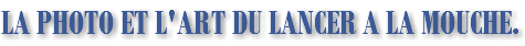 LA PHOTO ET L'ART DU LANCER A LA MOUCHE.