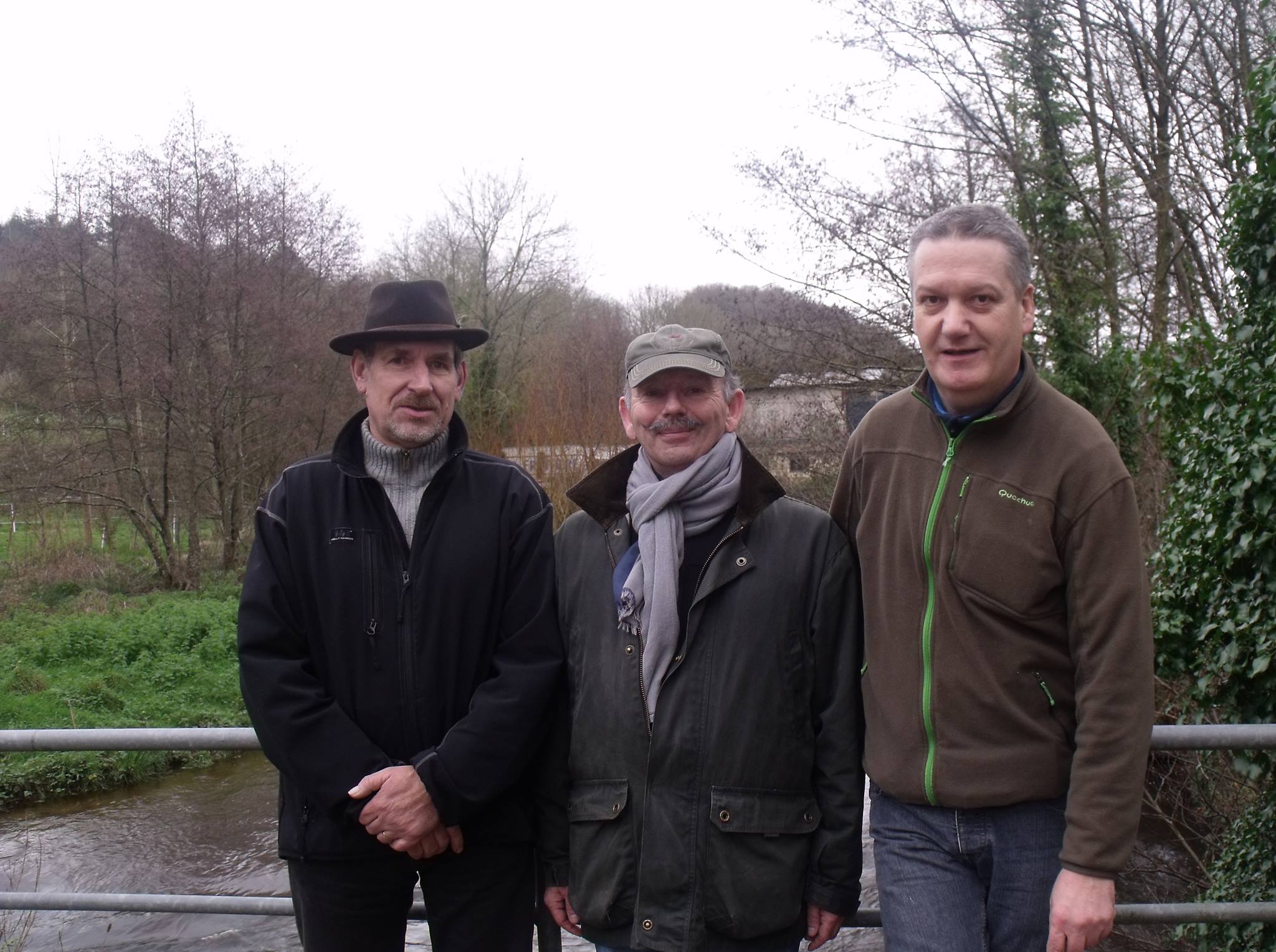 Mr Guyot à gauche, Mr Thirioux à droite, Mr Chollet  membre actif.